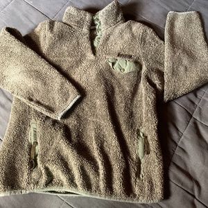 Green LL bean pullover
